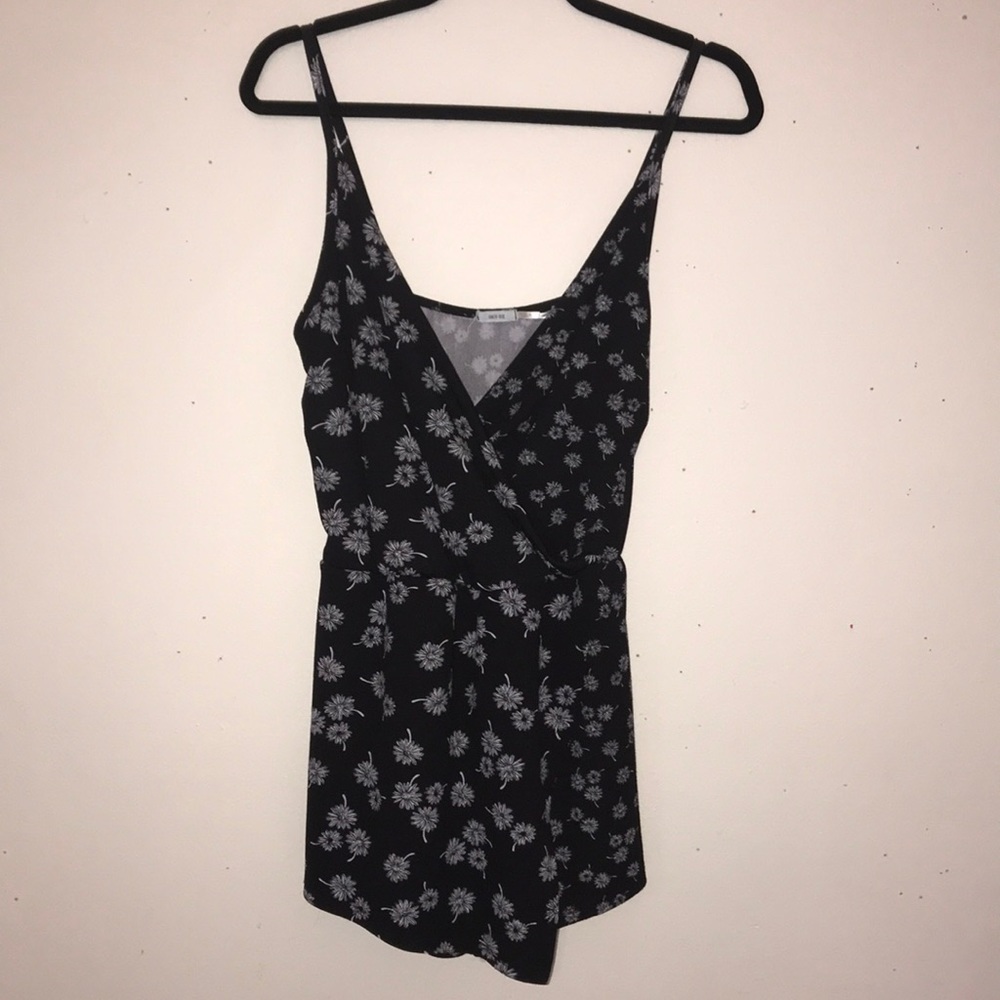 black floral romper